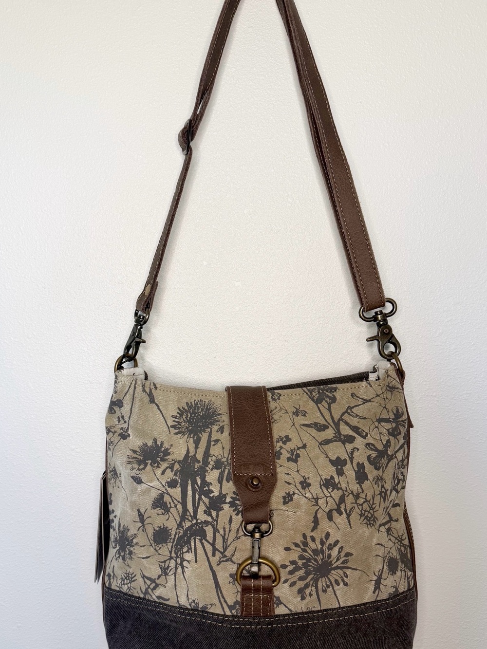 Myra Bag Floral Canvas Crossbody Bag